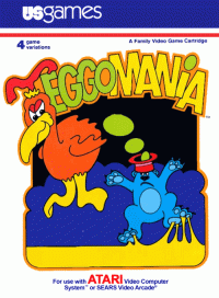 Eggomania Atari 2600 US box art